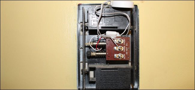 A chime accessory wired into the chime box.