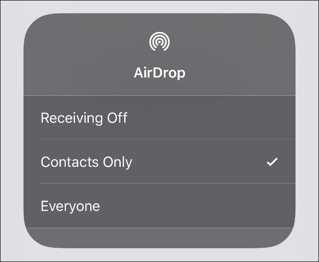 AirDrop Visibility in iOS