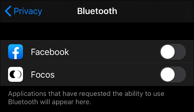 New Bluetooth Permissions in iOS 13