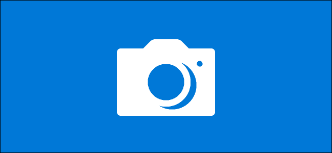 The Camera app's splash screen logo on Windows 10.
