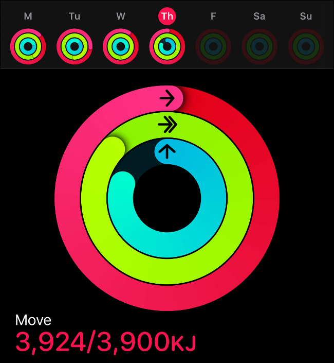 Move Ring in Activity App