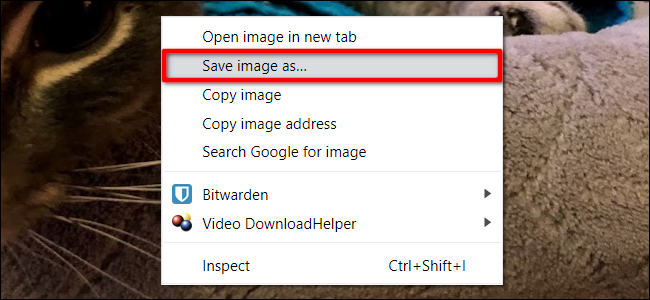 Chrome Save Image As