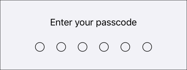 Enter your Passcode on iPhone or iPad