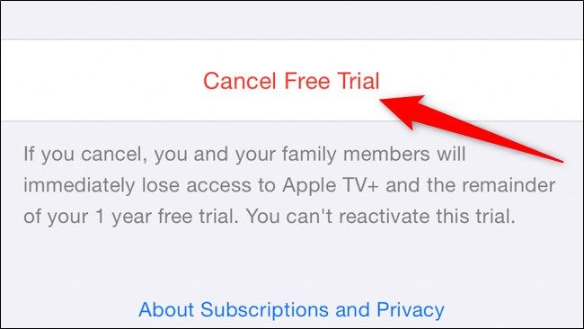 Apple iPhone App Store Tap Cancel Free Trial