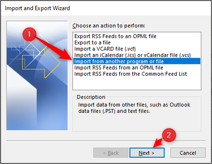 Import contacts from other file