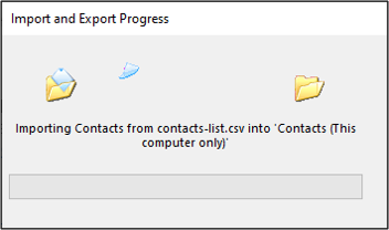 Importing contacts data