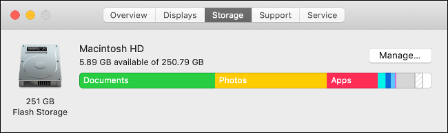 Check Mac Storage Using About This Mac