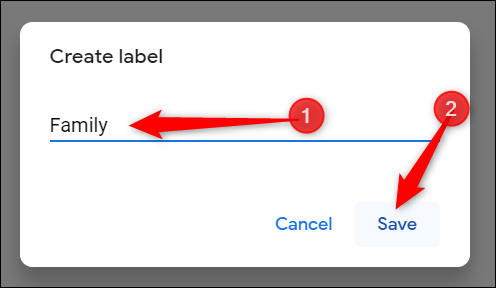 Enter a descriptive label for the group and click &quot;Save&quot; when you finish.