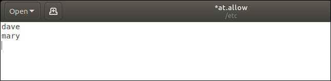 Two user names added to gedit