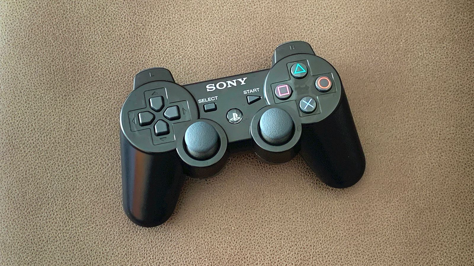 PlayStation 3 DualShock 3 controller.