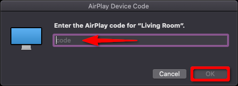 Apple TV AirPlay Device Code Mac