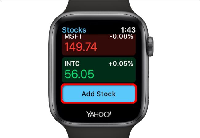 Apple Watch Add Stock