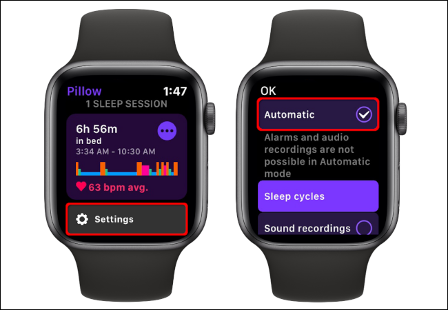 Apple Watch Pillow Reenable Automatic