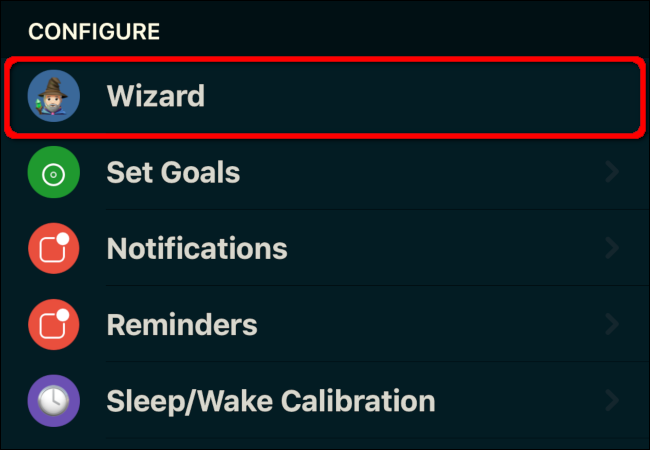 AutoSleep App Configure Wizard
