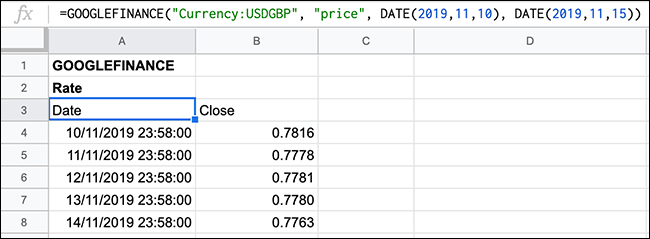 How to Convert Currency in Google Sheets