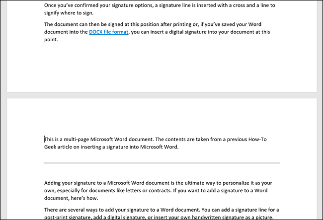 A Microsoft Word document showing duplicated pages