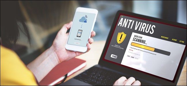 Antivirus on Laptop and Smartphone