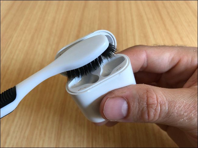 Use a Toothbrush to Clean the Hinge of the AirPods Case
