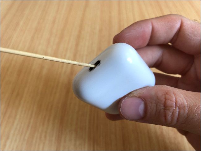 Clean Lightning Port on AirPods Case