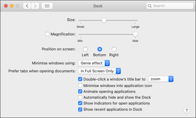 Customize Dock Behavior in macOS