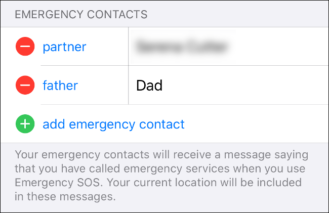 Add Emergency Contacts to Medical ID