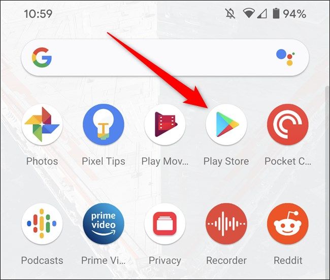 Tap on the Google Play Store Icon