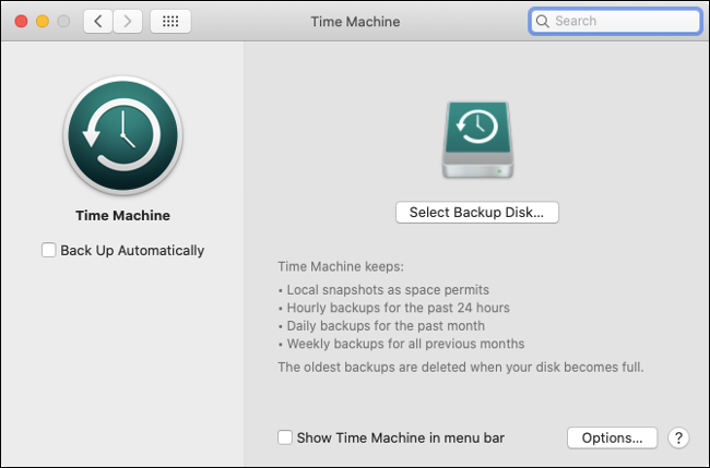 Set Up Time Machine in macOS