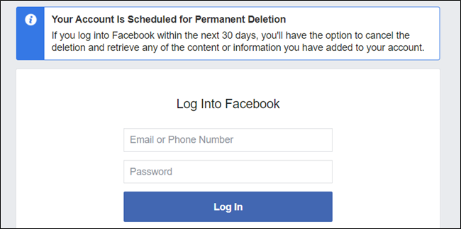 That's it. Your account has now been deleted and you're free from Facebook (in 30 days).