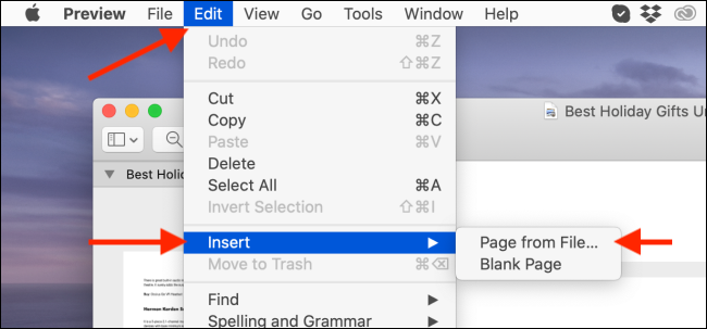 how to merge pdf files on mac preview