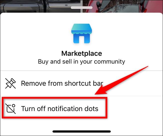 Apple iPhone Facebook App Select Turn Off Notification Dots
