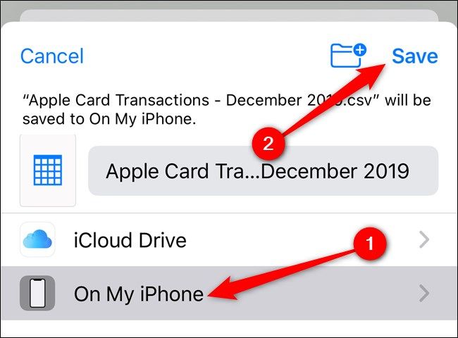 Apple iPhone Select Save Locations and then Tap the Save Button