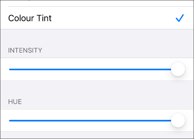 Enable Color Tint via iOS Accessibility Settings