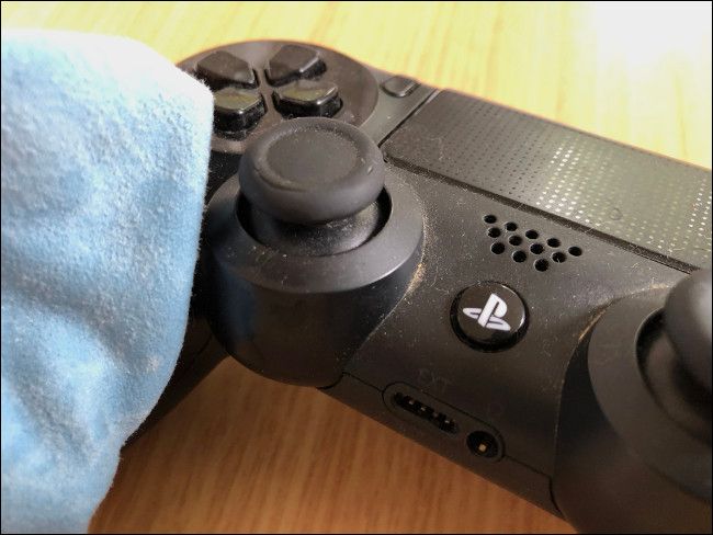 Clean DualShock 4 with a Lint-Free Cloth