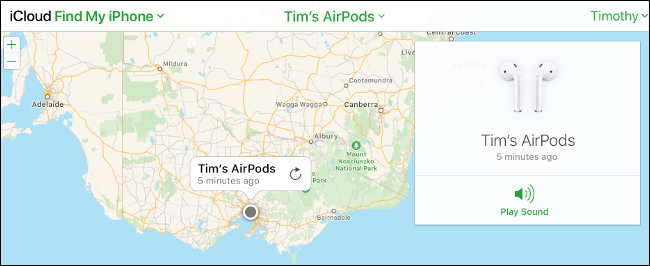Use Find My to Locate Missing AirPods via iCloud.com