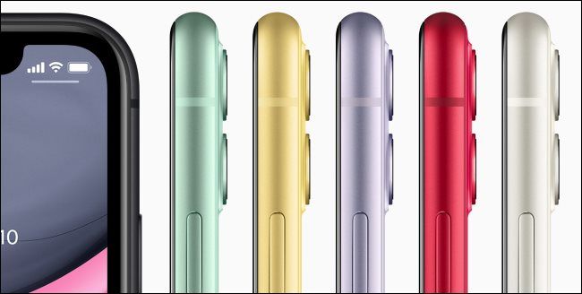 The Apple iPhone 11 in different colors
