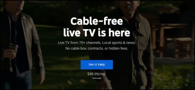 YouTube TV Welcome Page