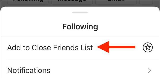 Tap on Add to Close Friends list from Instagram Profile