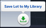 The Sims 4 Library Button