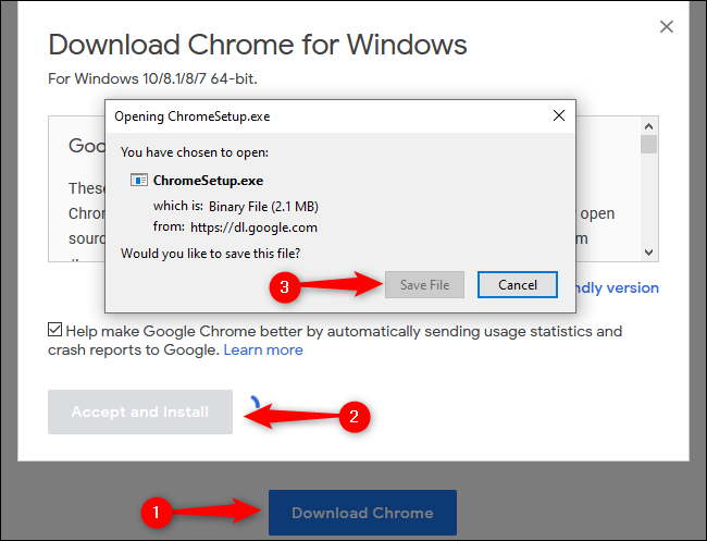 Windows 10 Downloading Chrome