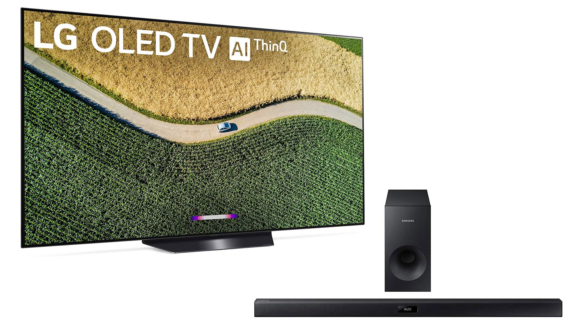 LG OLED TV and Samsung sound bar