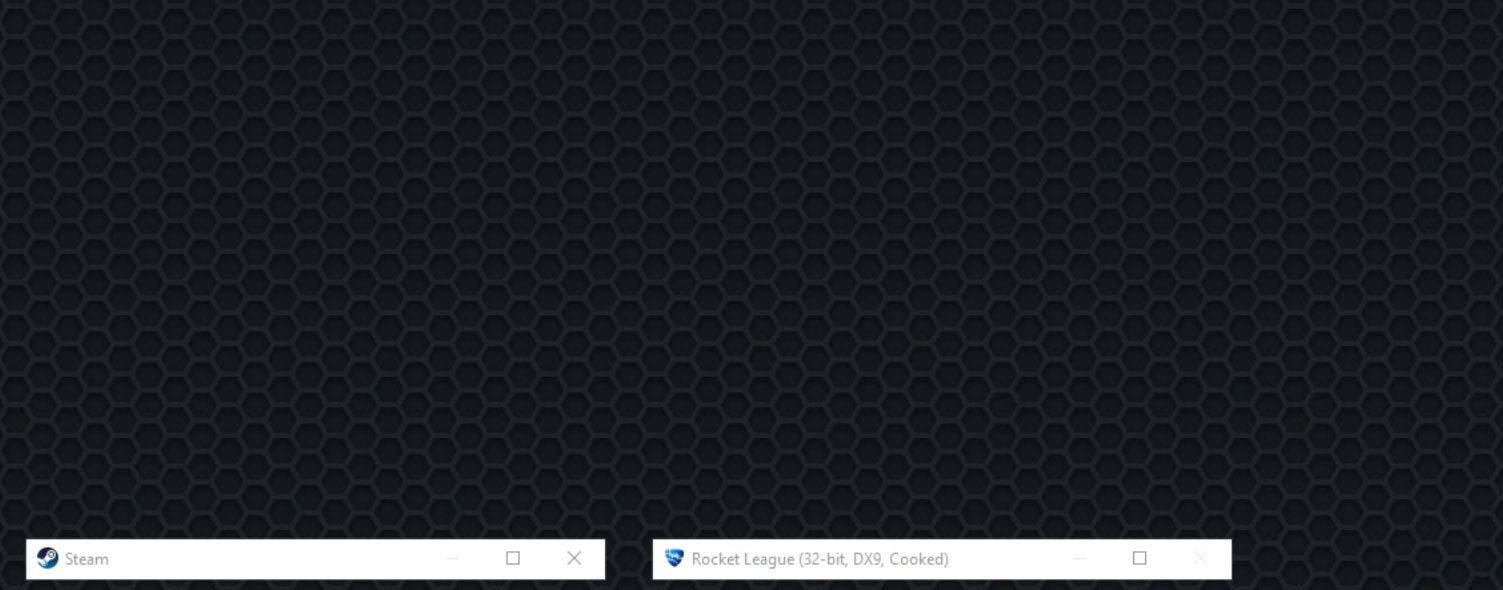Steam and Rocket League running on GeForce NOW.