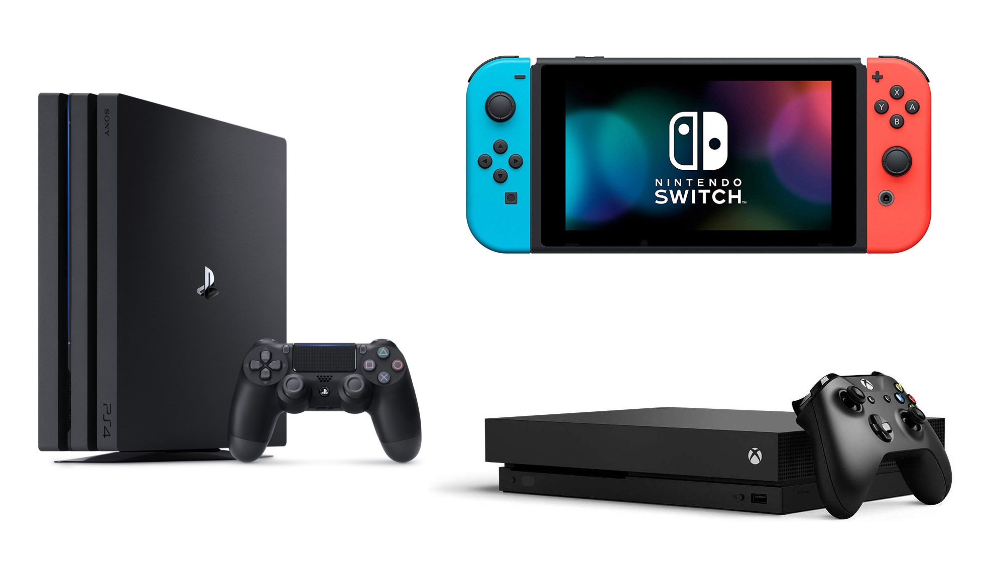 PS4 PRo, Xbox One X, Nintendo Switch