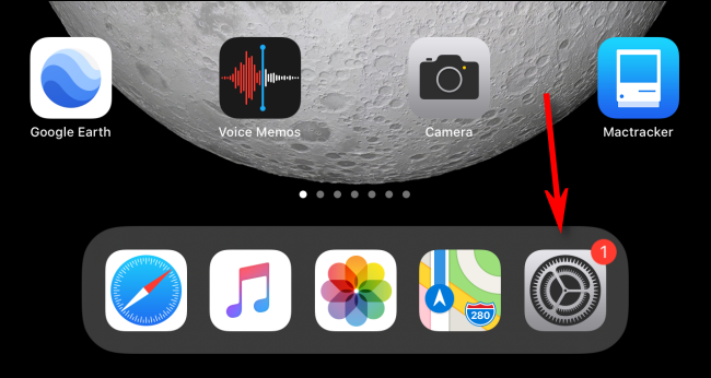 Launch Settings App on an iPad