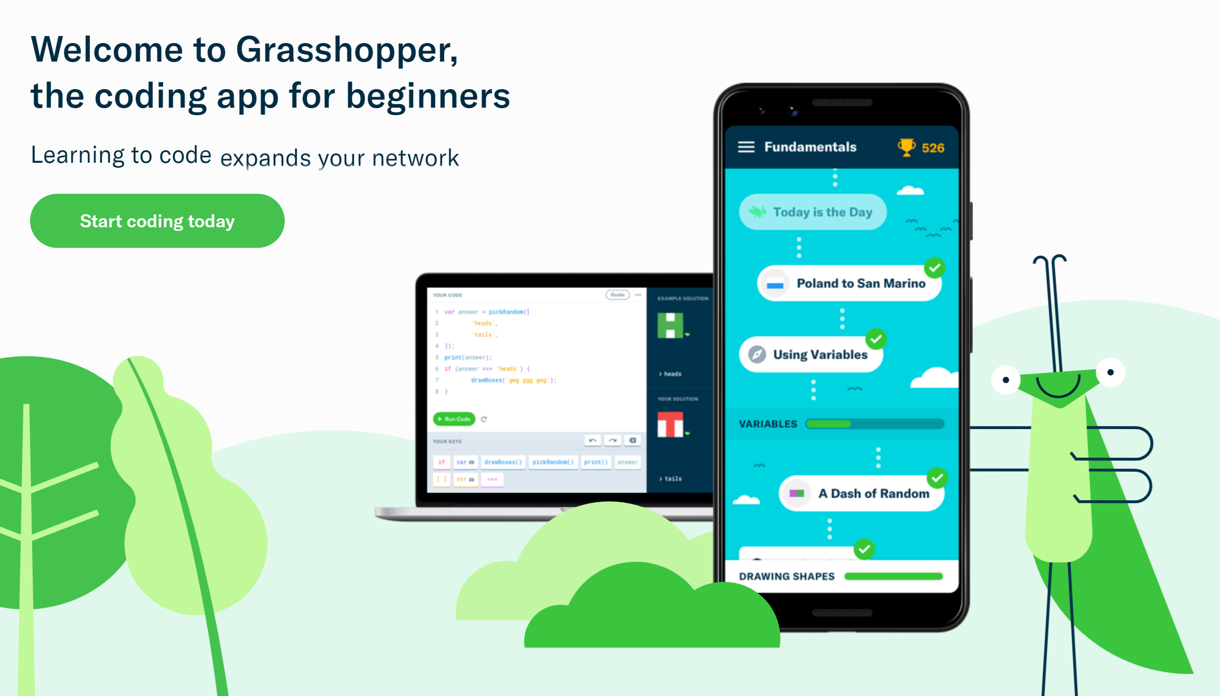Grasshopper Coding App