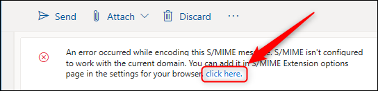 The &quot;add domain&quot; error message.
