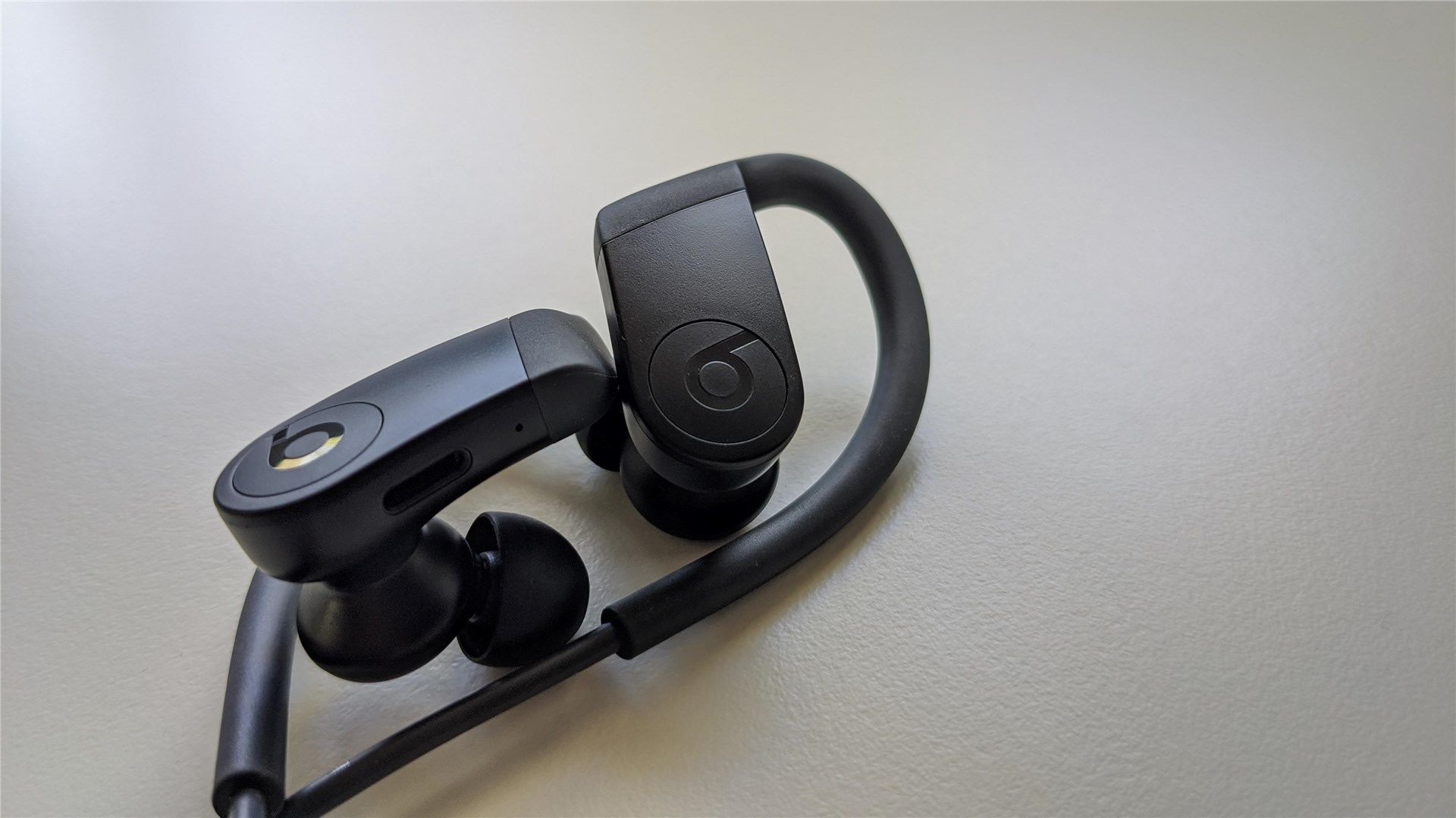 Powerbeats on a white background