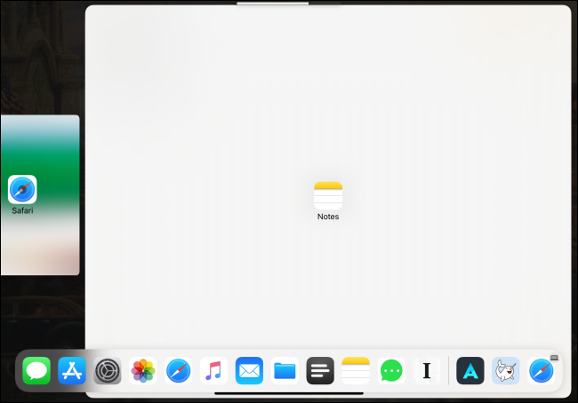 Adding apps to Split View with cursor on iPad