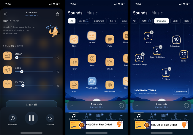 Relax Melodies app for iPhone and Android