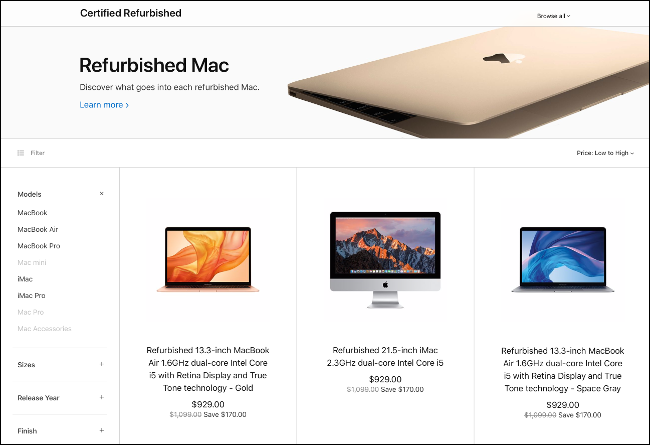 Apple Refurbished Mac Store