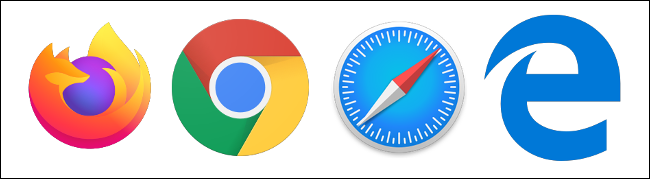 Firefox, Chrome, Safari, and Edge Browser Logos